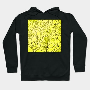 Dream Collective Abstract in Yellow Hoodie